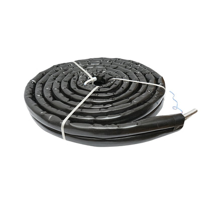 10m double stainless steel pipe DN16-3/4 corrugated, flexible, insulated with cable for temperature sensor for residential solar installations.