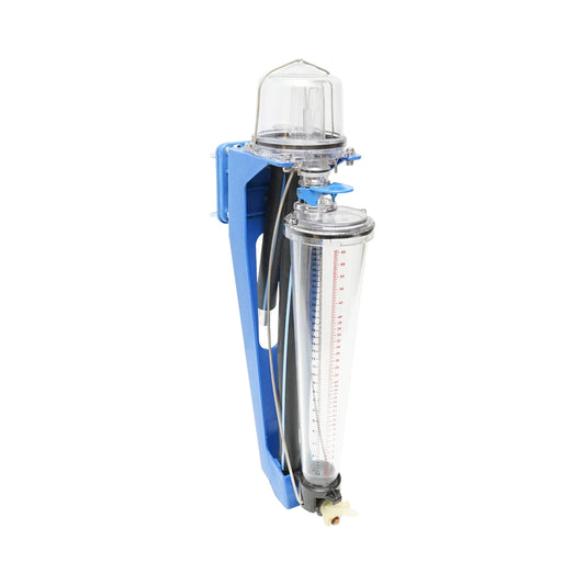 Device for measuring the amount of milk extracted