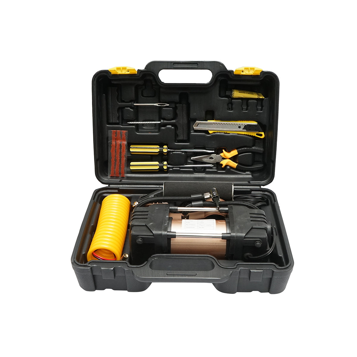 12V 180W tire inflator compressor, 150PSI, 45l/min, 3m cable, auto puncture kit Breckner Germany