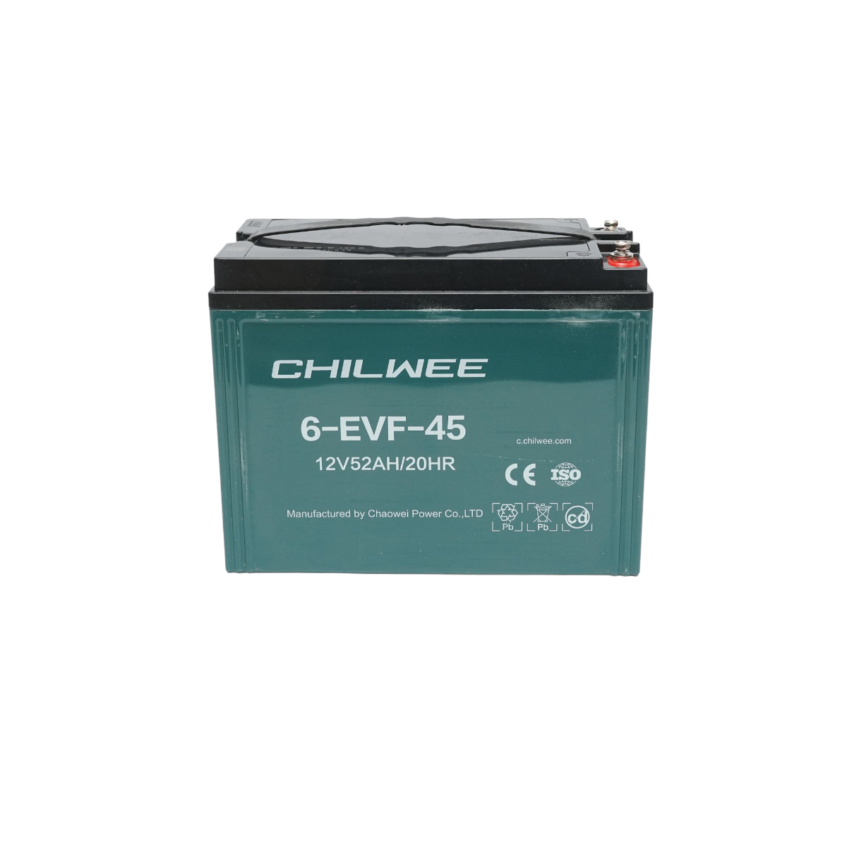 VRLA gel battery for electric bicycle with graphene 6-EVF-45, 12V, 52AH-20HR CHILWEE