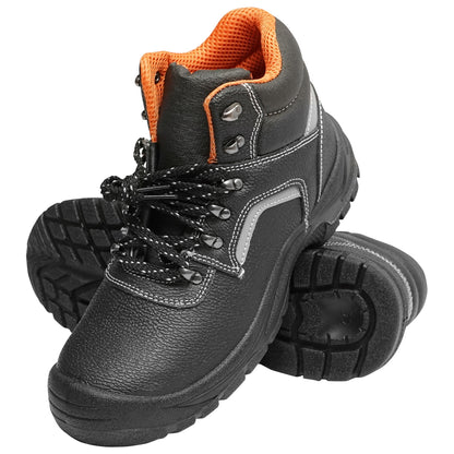 Size 46 safety boots with toe cap and steel sole insert 5015