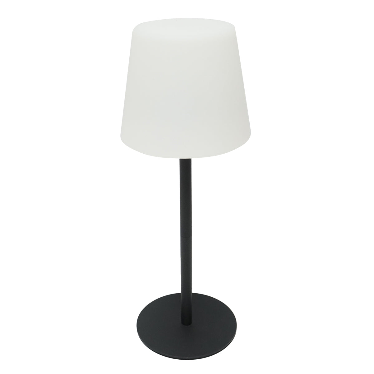 Outdoor rechargeable 2W LED table lamp, 3.7V 1200mAh, USB 5V 1A, black Breckner Germany