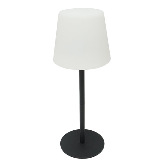 Outdoor rechargeable 2W LED table lamp, 3.7V 1200mAh, USB 5V 1A, black Breckner Germany