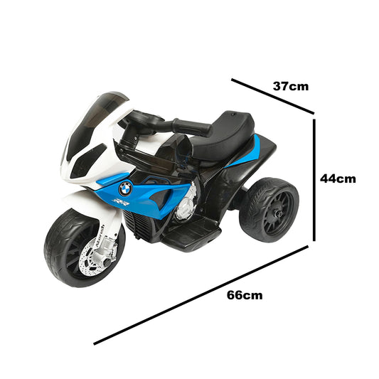 Blue electric motorcycle for kids JT5188 with 6V/4Ah battery, BMW S1000R