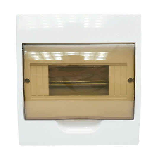 Single row fuse board, 8 module 200x185x95mm IP40