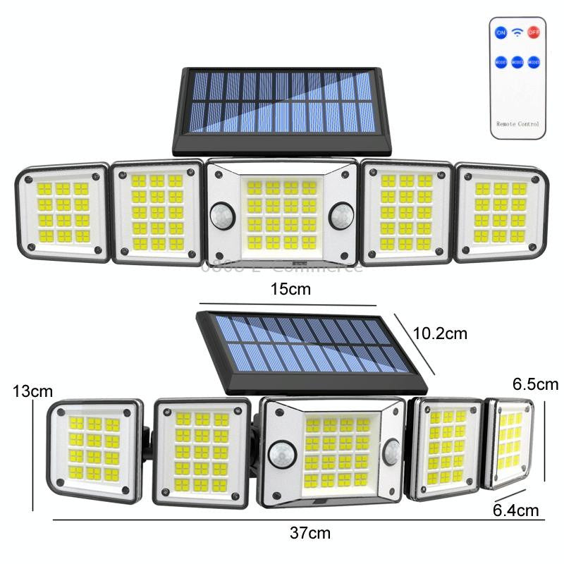 LED lamp with solar panel, remote control, and 2400mAh battery, IP65 Breckner Germany