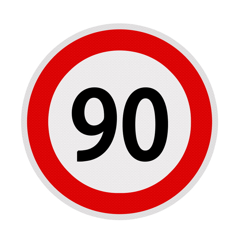 Speed limit sticker - 90 fi21