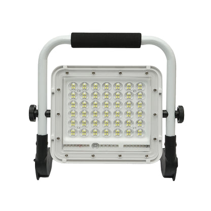 Portable LED work lamp 60W, 6500K with rechargeable battery and IP65 tripod frame