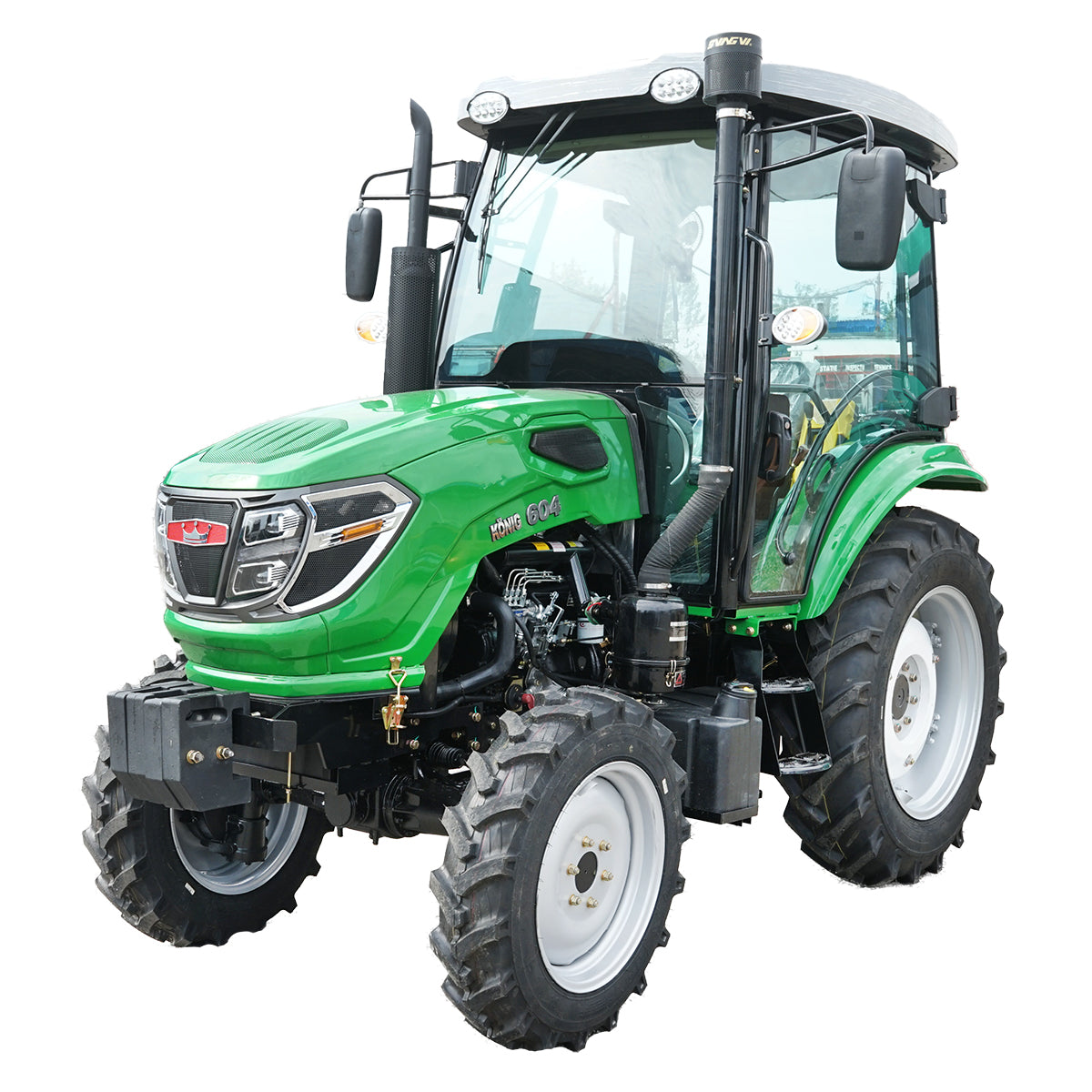 60HP Hanwo E3 cabin tractor, Xinchai III engine with wheels 8.3-20/12.4-28 Konig Traktoren 604