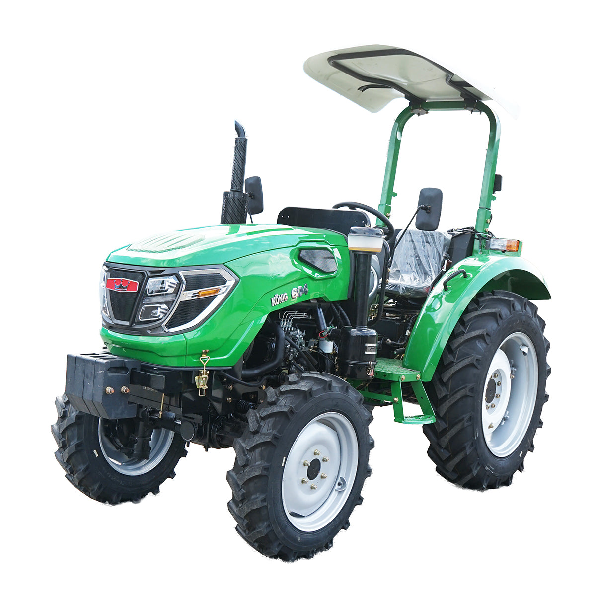 60HP Hanwo E3 tractor with cab, Xinchai III engine with wheels 8.3-20/12.4-28 Konig Traktoren 604