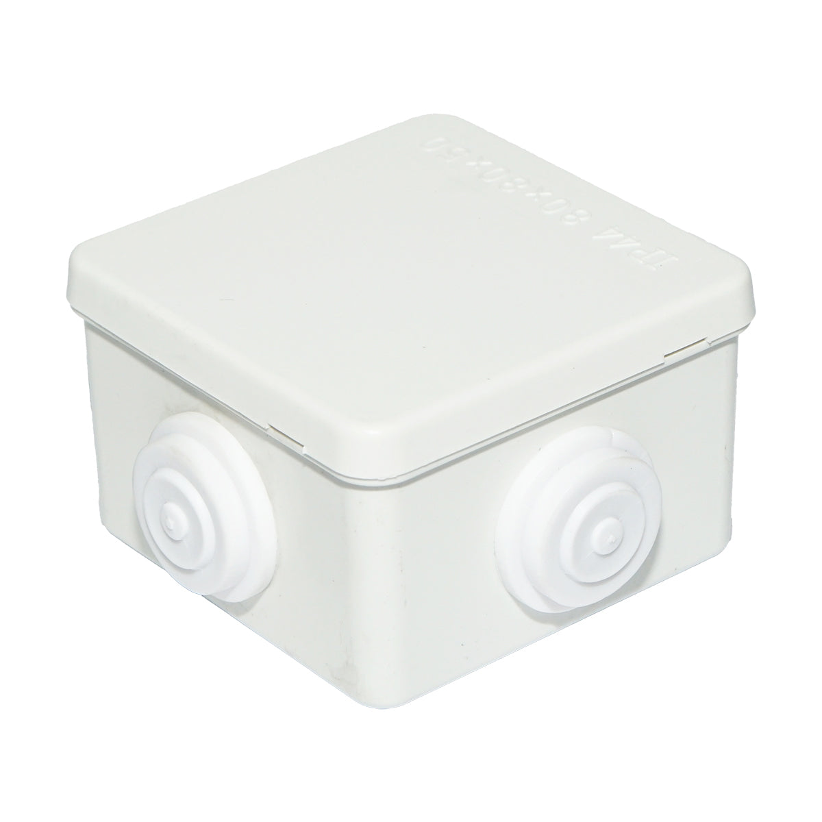 Apparent derivative box 4 entries 80x80x50mm IP44