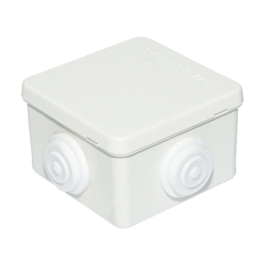 Apparent derivative box 4 entries 80x80x50mm IP44