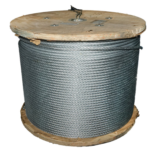 Steel winch cable 6x37 diameter 16mm with textile core, 1000m/roll