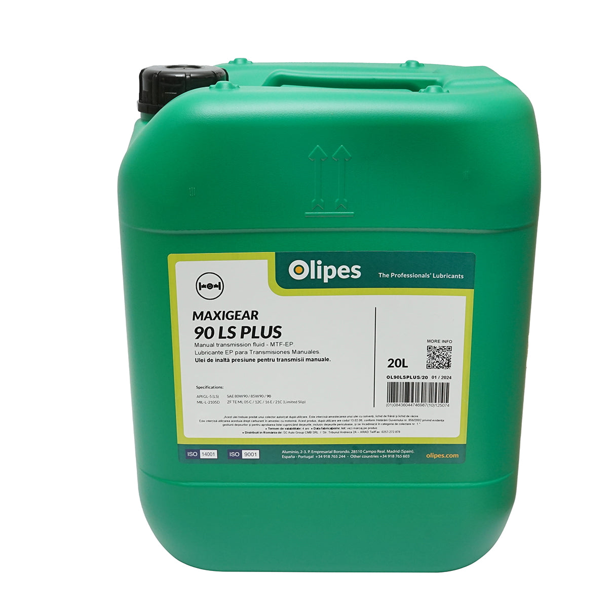 Olipes oil for manual transmission MAXIGEAR 90 LS PTF-LS 20L