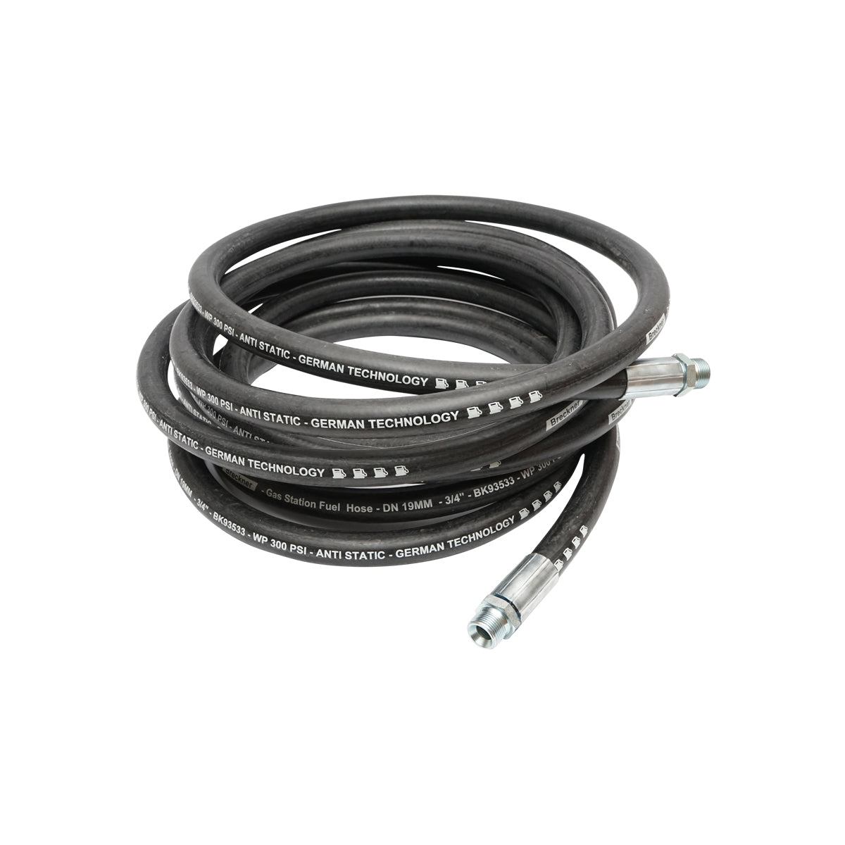 Pressure hose 10M with 3/4 nipples for Breckner Germany diesel transfer pump