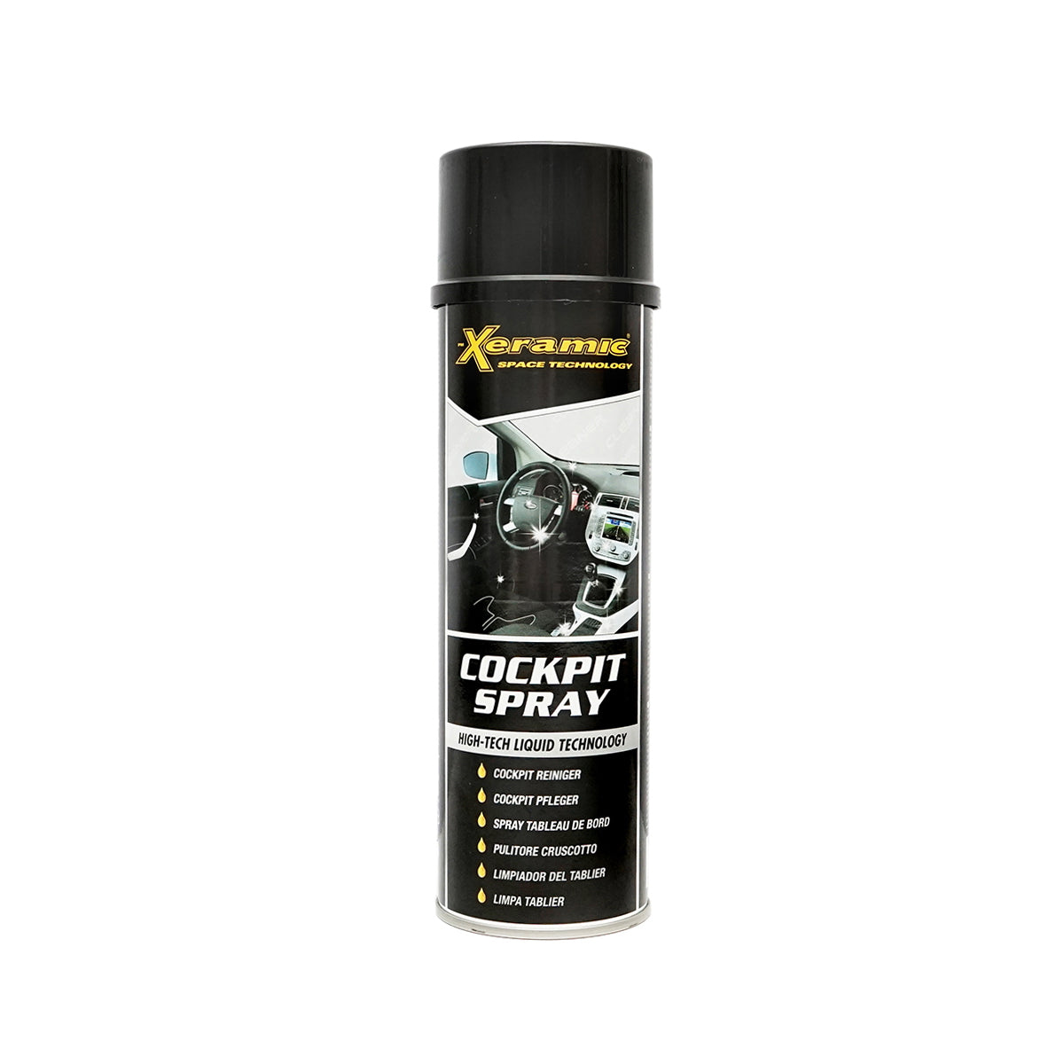 Colorless anti-static cockpit spray for car cleaning 500ml Xeramic