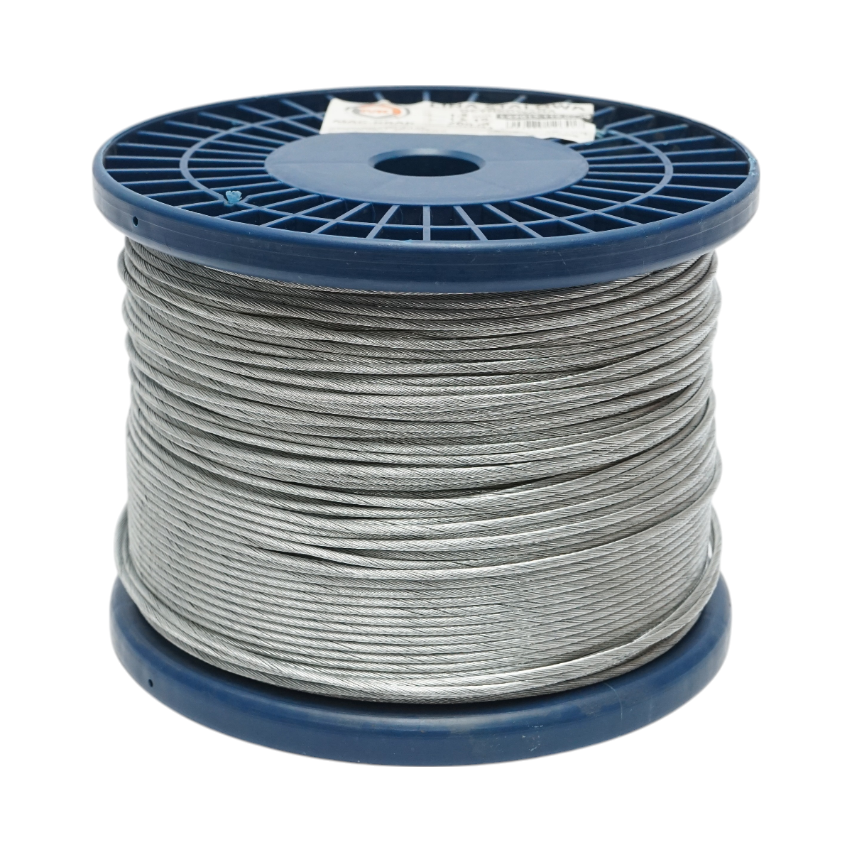 Galvanized steel cable with a diameter of 1.5mm, 1x19 strands, maximum load 211Kg, weight 5.12Kg, 200m/roll