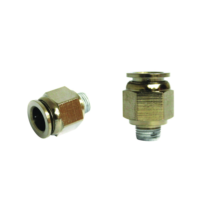 Quick right metal connector and metal screw fi 10 with 1/8