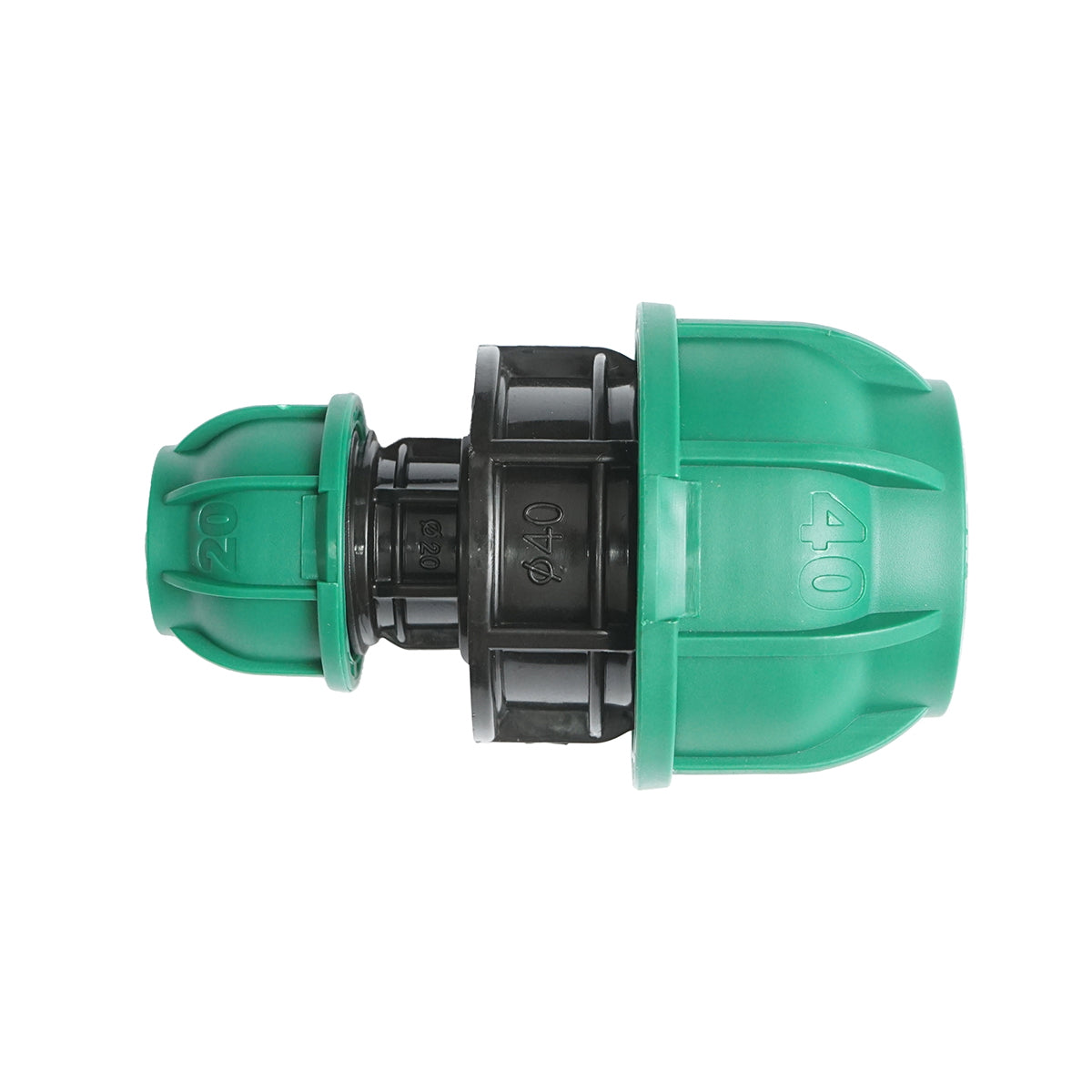 Connector, reduced coupling joint D40x20mm PN10 Bar for irrigation systems