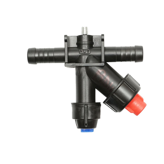 Complete intermediate sprayer with a nozzle and a drip for herbicide installation.