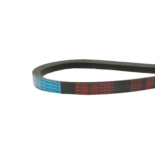 Trapezoidal transmission belt C 22x14x2650 LA Breckner Germany