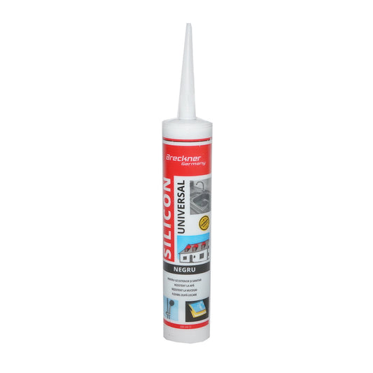 Black universal silicone interior/exterior 300ml Breckner Germany