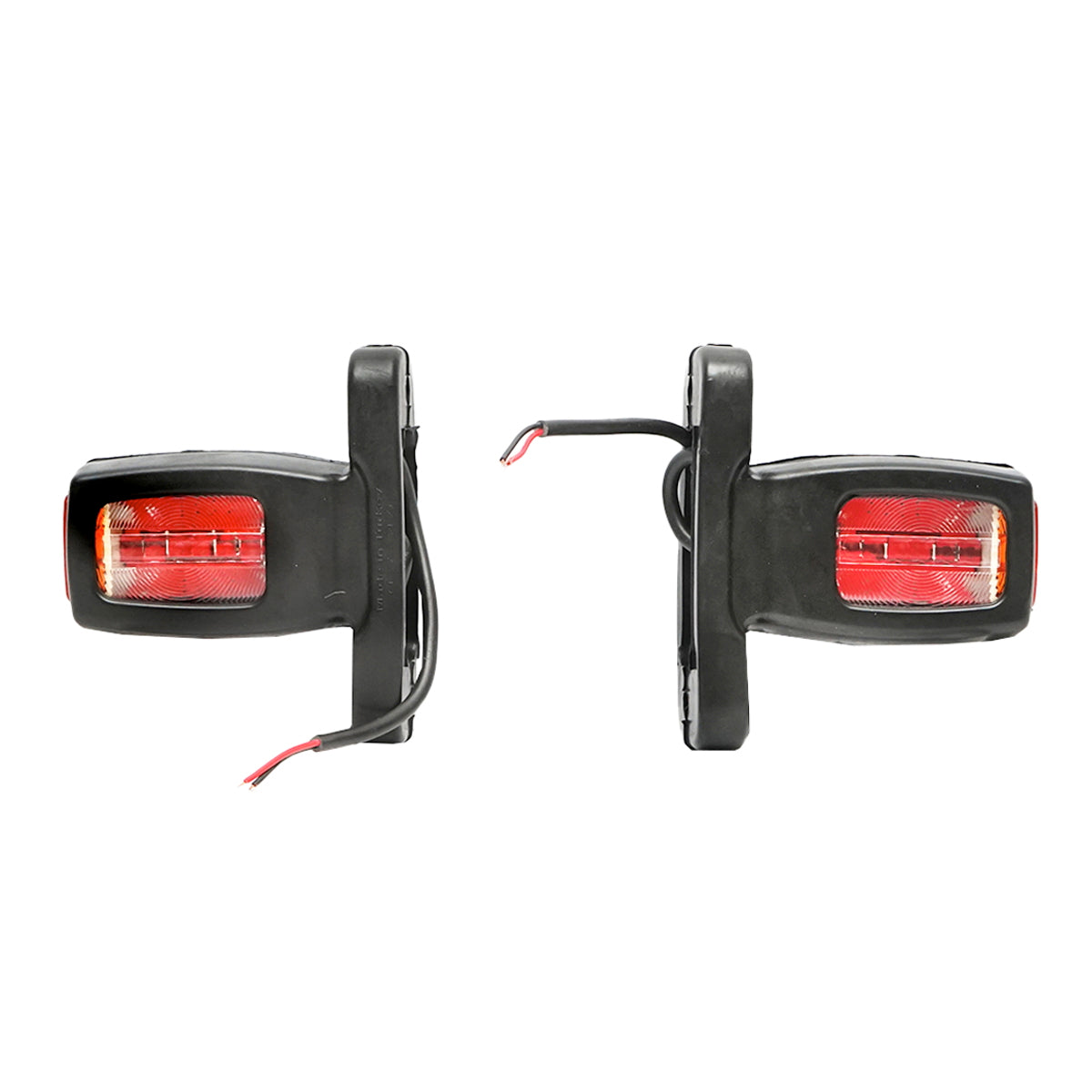 Side marker lamp with LED 12/24V, red-white-yellow