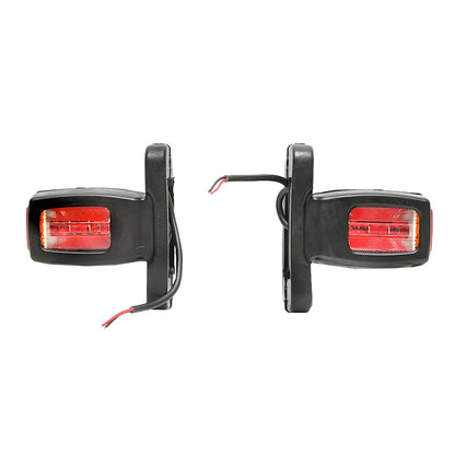 Side marker lamp with LED 12/24V, red-white-yellow