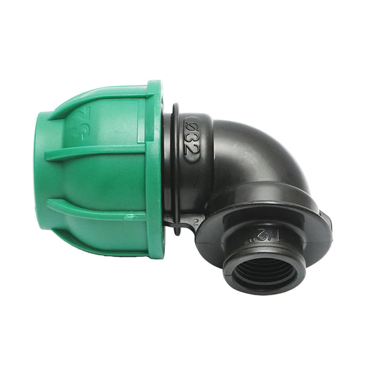 Compression fitting with internal thread D32mmx1/2 inch, PN10 Bar for irrigation systems