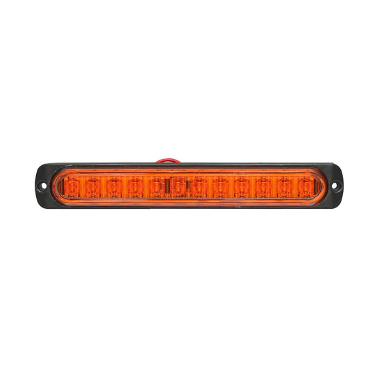 Slim LED side marker lamp 12-24V, yellow 190x30mm Breckner Germany