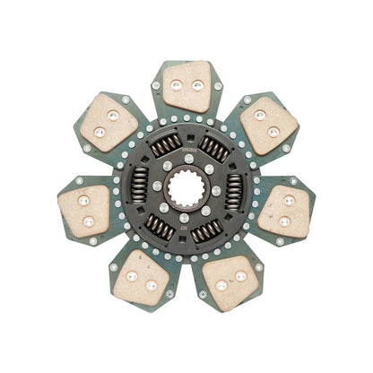 Clutch disc with an outer diameter of 310mm, inner diameter 1-40mm, inner diameter 2-45mm, 16 grooves for Fiat, New Holland OEM 5167936