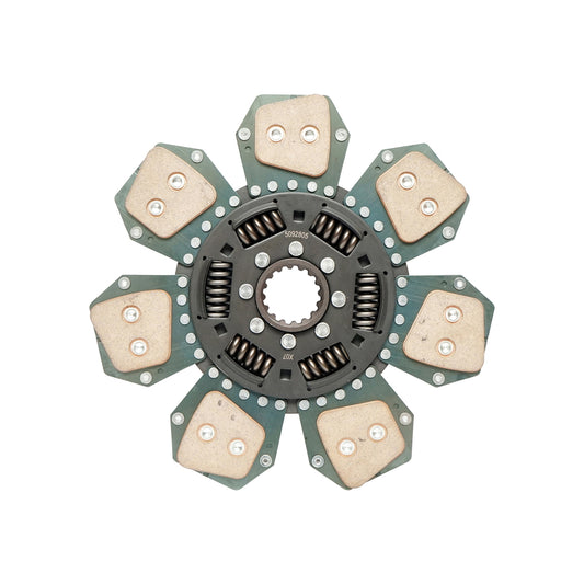 Clutch disc with an outer diameter of 310mm, inner diameter 1-40mm, inner diameter 2-45mm, 16 grooves for Fiat, New Holland OEM 5167936