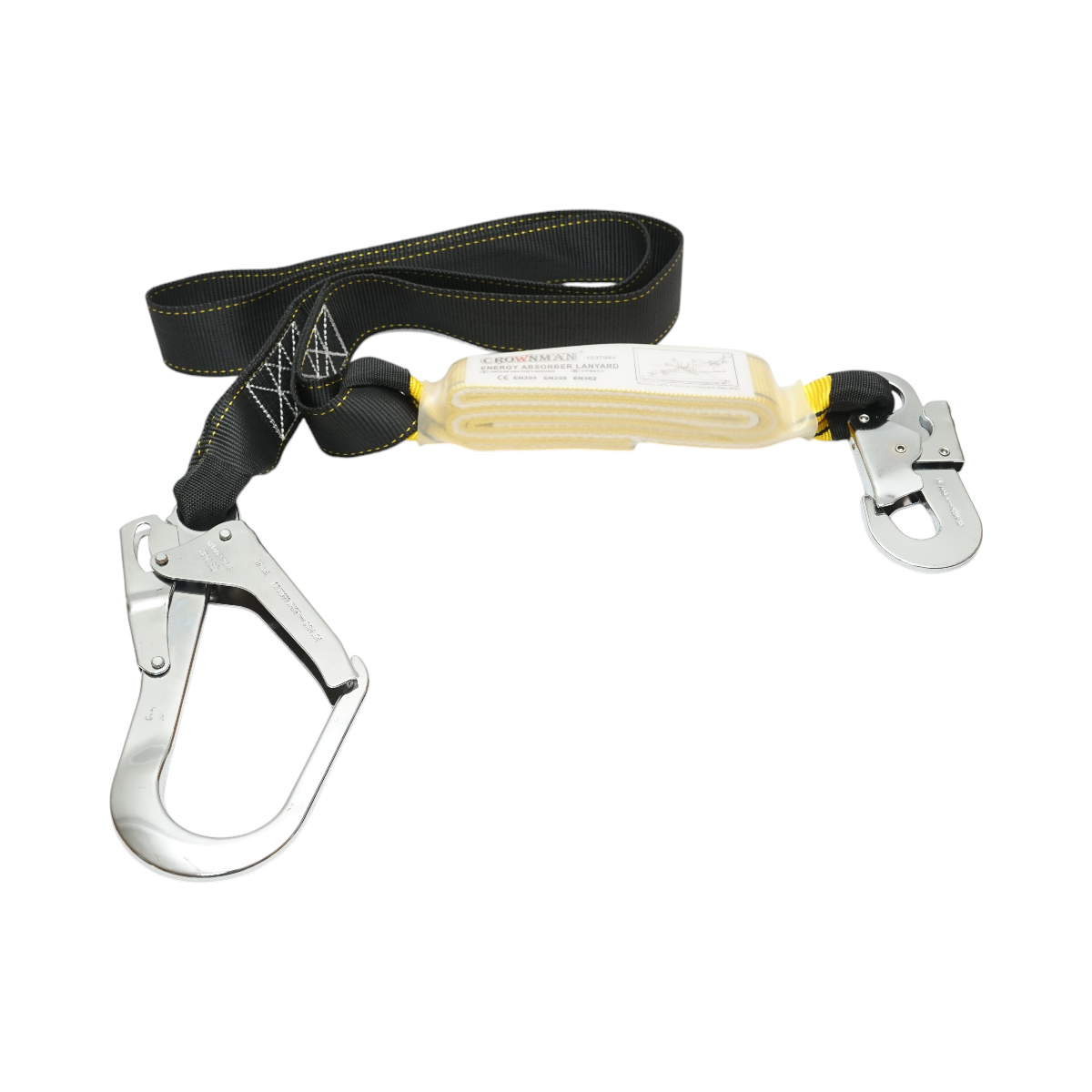 Safety lanyard 2m with shock absorber Crownman