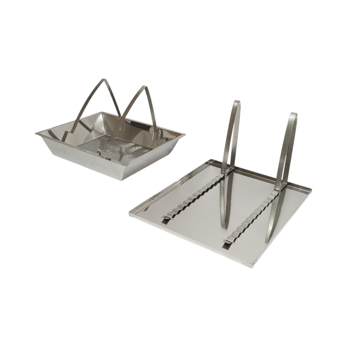 The draining tray with stainless steel sieve 520x415x110mm