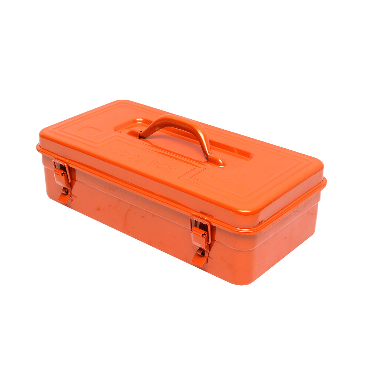 Orange metal tool box 420X210X125mm Breckner Germany