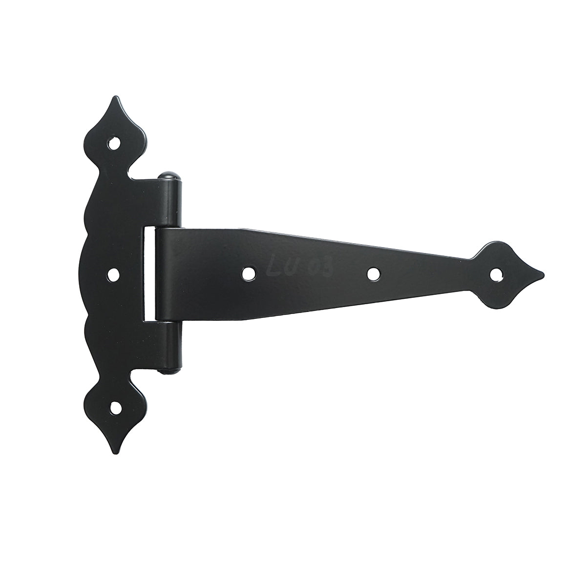 Decorative black hinge T8, 200mm