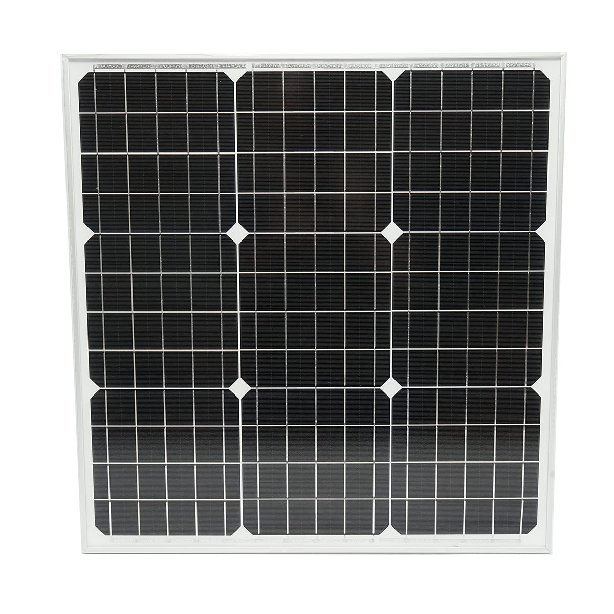 50W monocrystalline photovoltaic solar panel 19.8V and connection cable 530x510x25mm