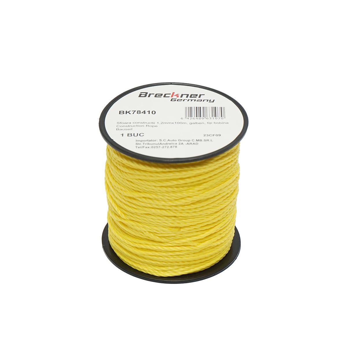 Yellow string drum for masonry 1.2mmx100m Breckner Germany