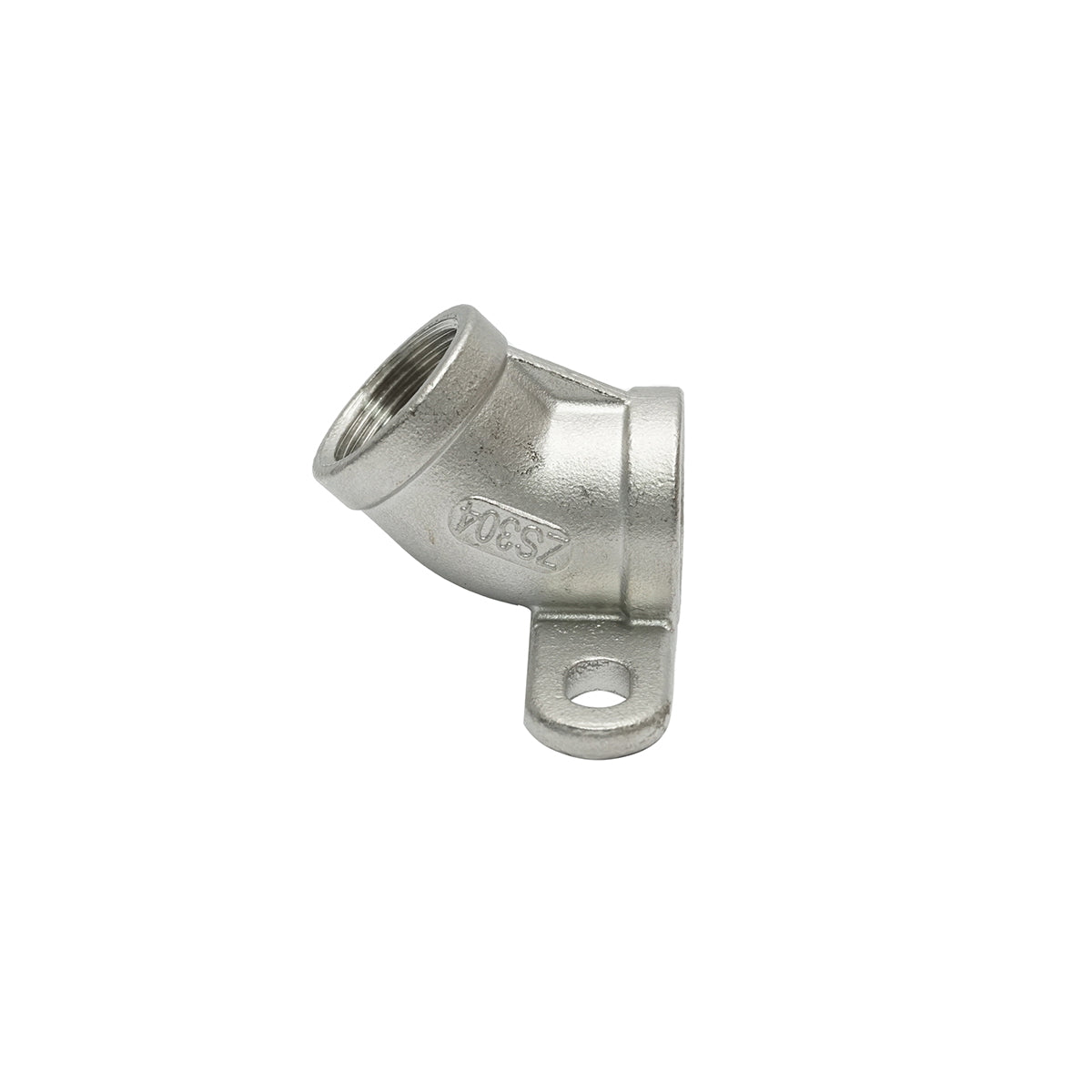 45-degree connector for pacifier attachment