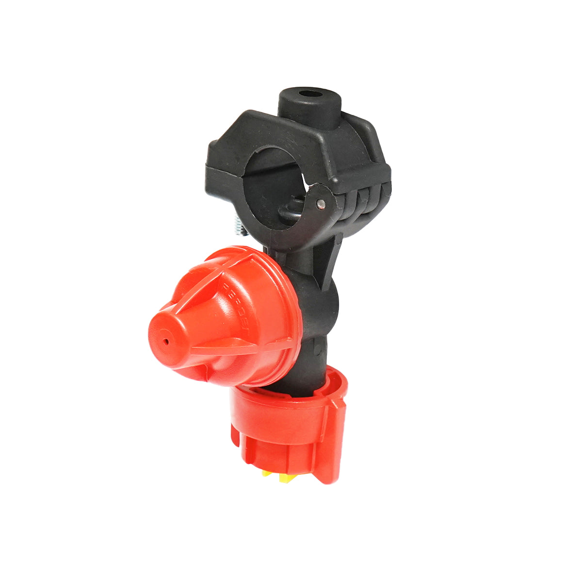 Complete sprayer for 20mm pipe with yellow nozzle herbicide.