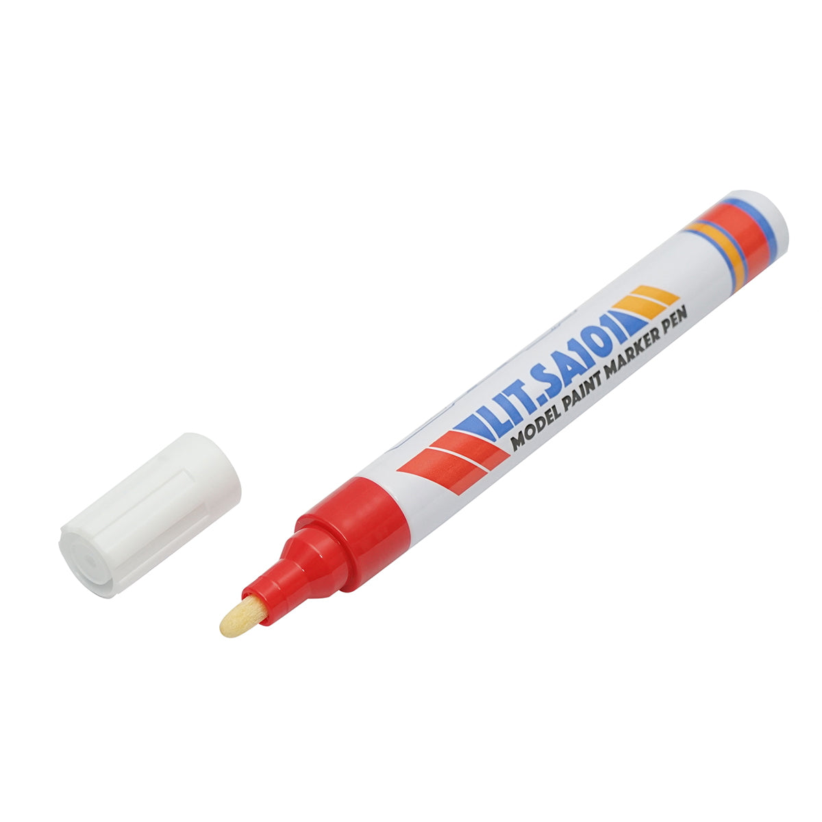 Red oil-based paint markers, waterproof, quick-drying, 12 pieces
