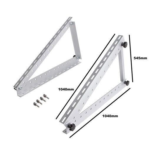 Triangle-type supports for securing 450W photovoltaic solar panels with adjustable angle Breckner Germany