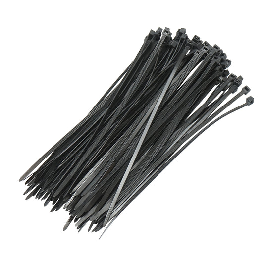 Facets, plastic necklace 3.6x200mm black set of 100 pcs Breckner Germany