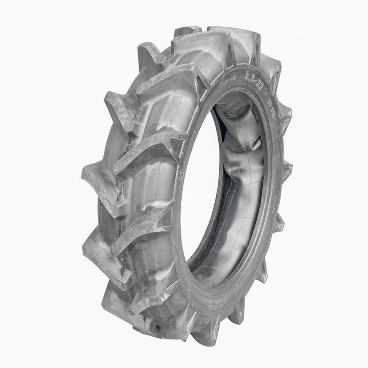 Agricultural tire 8.3-22 high tread 8PR TT R1 tube included