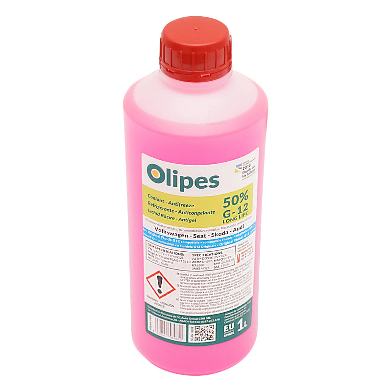 Antifreeze G12 Olipes -35 degrees C diluted 1L