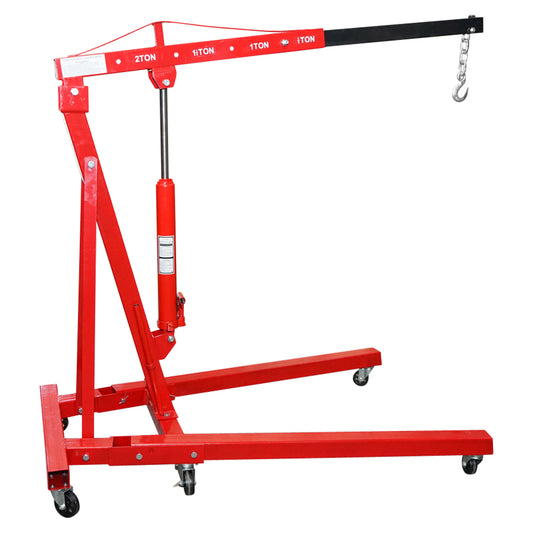 Folding hydraulic crane type giraffe for workshop 2T