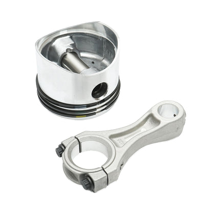 Connecting rod and piston set equipped with 80mm segments, for air compressor Forest Tractor, Perkins engine.