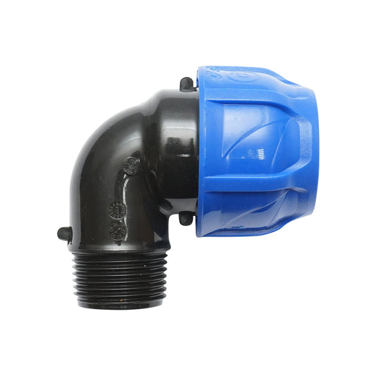 Compression fitting with external thread D32mmx1 toll PN16, for irrigation systems
