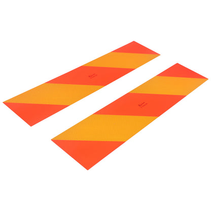 Set striped reflective table for tractor head
