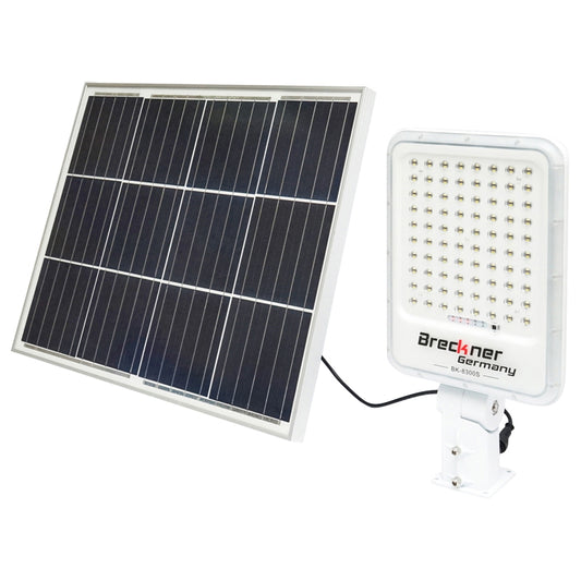 30W LED projector with solar panel and 3.2V/40Ah battery and articulated support Breckner Germany